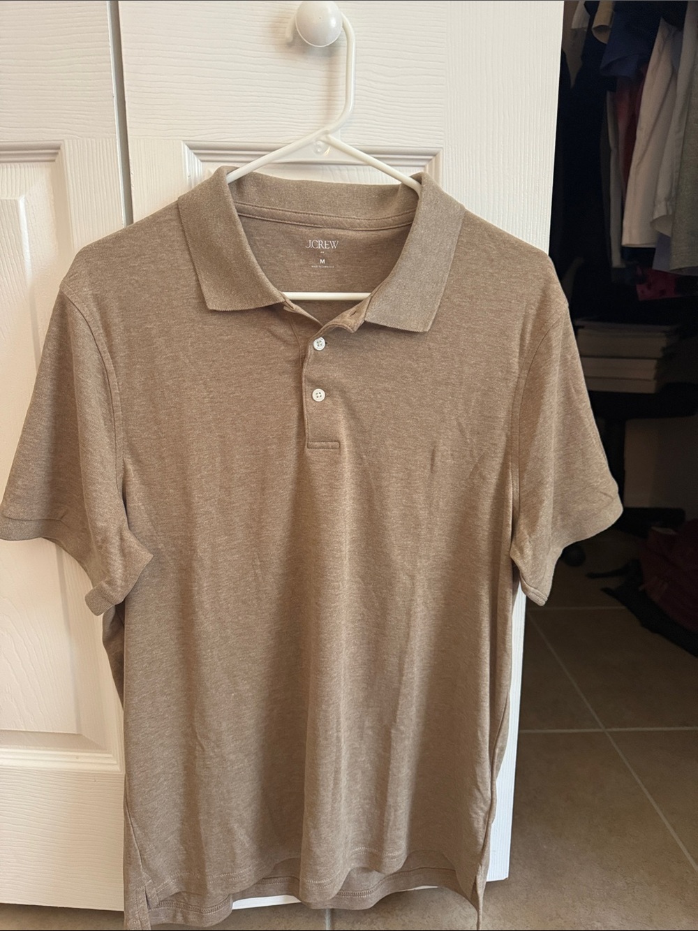 J. Crew Men’s Polo Shirt in Taupe